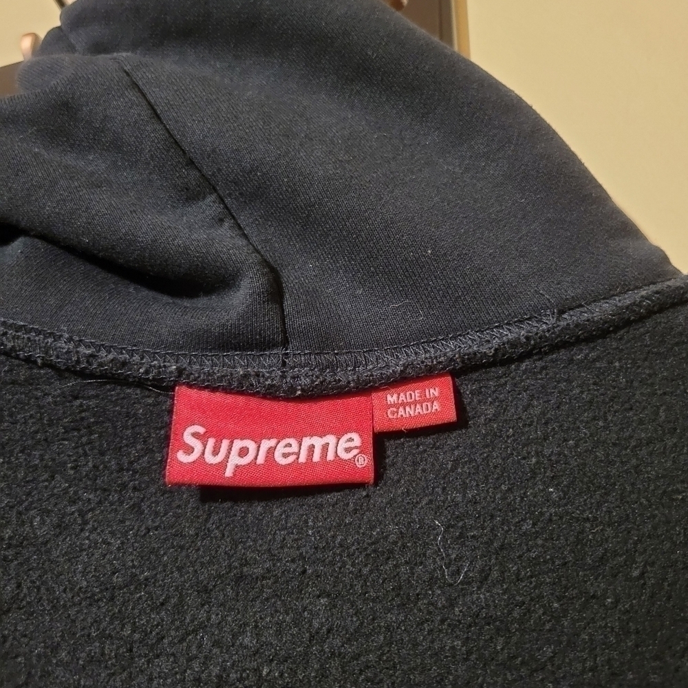 Supreme Split Old English hoodie black/brown size small. - Picture 6 of 9